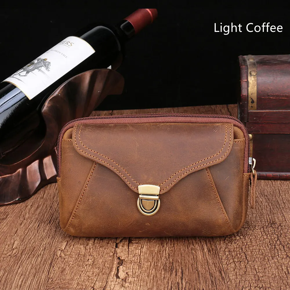 BISI GORO, женская и Мужская поясная сумка из натуральной кожи, сумка для мобильного телефона, кошелек для монет, ремень, карман, сумка, винтажная сумка на бедро