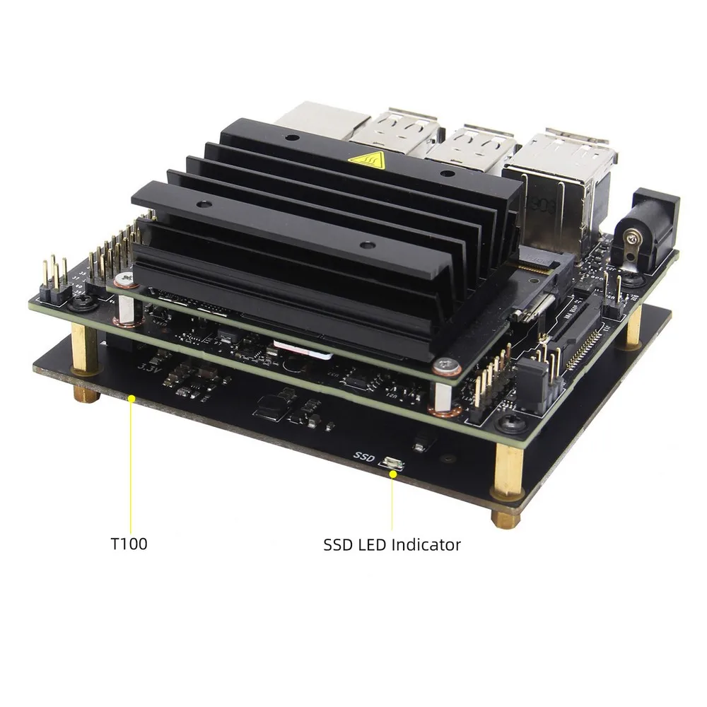  NVIDIA Jetson Nano M.2 NVMe SSD Lagerung Expansion Board T100 V1.1 SSD Schild für NVIDIA Jetson Nan