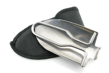 

Outdoor mini folding shovel, camping equipment stainless steel small shovel