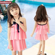 Детский купальник для девочек, соединенная юбка принцессы, купальные костюмы для девочек, милые купальники для девочек, модный дизайн, удобные