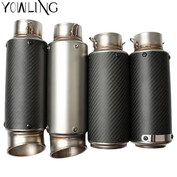 

Universal 51MM 60MM Motorcycle Scooter Exhaust Pipe Muffler Moto Escape Silencer DB Killer For Most Motocross Dirt Bike Slip on