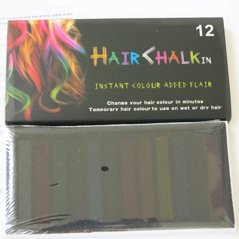 HARMONY 1 набор 12 цветов нетоксичный временный салонный комплект Мел пастельного цвета квадратный краска для волос цветной мел используется для волос с быстрой доставкой