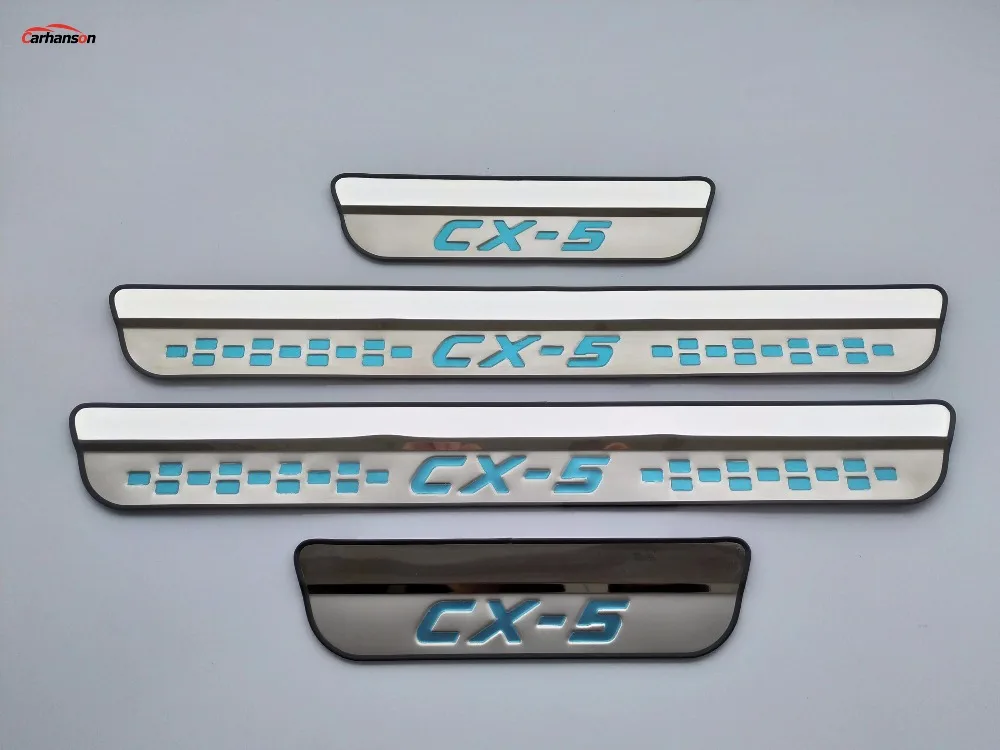 Автомобильный Стайлинг для Mazda CX-5 CX 5 CX5, аксессуары для порога, накладка на пороги, Защитная Наклейка для автомобиля