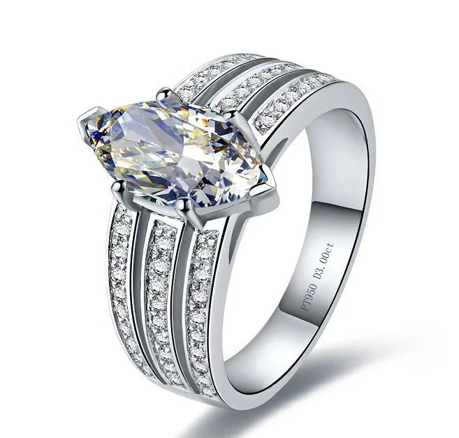 oem solid silver 3ct marquise ring jewelry wedding women 3line band paved white gold color synthetic diamonds engagement ring - Marquis Wedding Ring oem solid silver 3ct marquise ring jewelry wedding women 3line band paved white gold color synthetic diamonds engagement ring - Marquis Wedding Ring