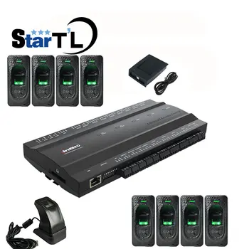 

ZK door access control system Access control board inbio460 kit fingerprint access control panel with FR1200 fingerprint Reader