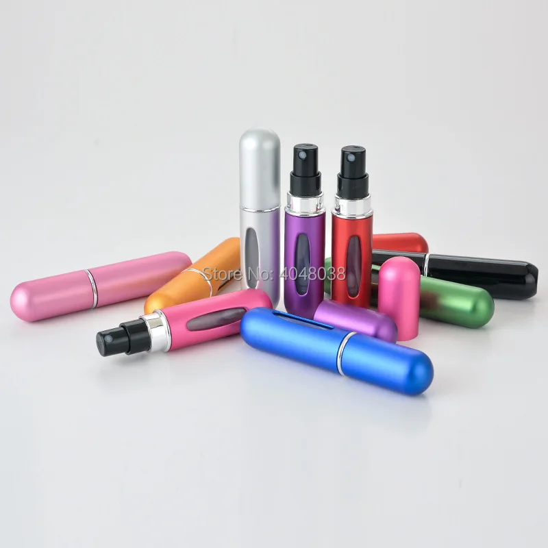 Portable 5 ML Perfume Bottle Bottom Filling Glass Empty Self Pump Atomizer Mini Size Makeup Tools Spray Refillable Scent-Bottle