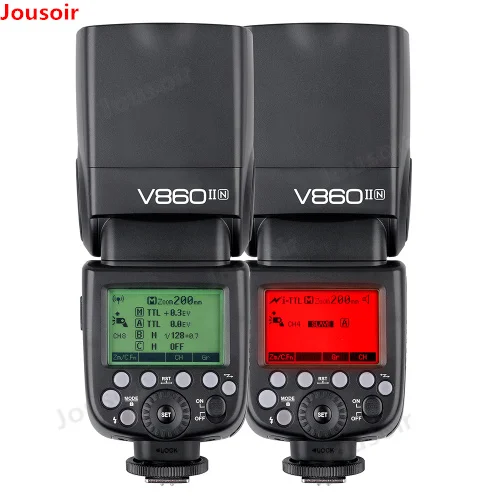 Godox Ving V860II V860II-N GN60 2.4G I-TTL HSS 1/8000s Li-ion Battery Camera Speedlite Flash for N DSLR Cameras CD50 | Электроника