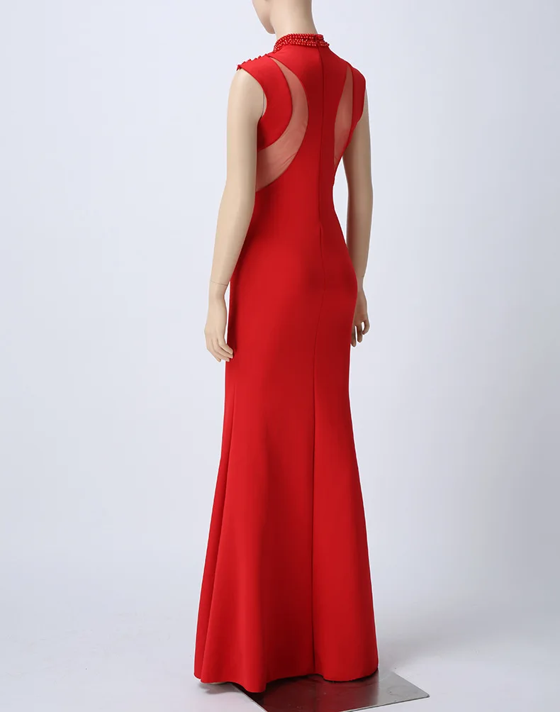Hollow Out Diamond Banquet Party Dress Trumpet Mermaid Floor-Length Summer Dress Tunic Bodycon Sleeveless Bohemian Women Dresses (4)