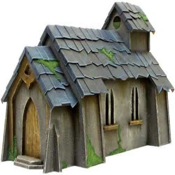 

Log Cabin For Gloomhaven Church War Table Board Games Hammer PP Infinity TRPG Tabletop RPG Panel laser Cutting Basswood Wooden