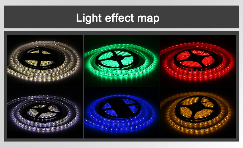 5 м RGB Светодиодная лента 5050 12 в водонепроницаемый гибкий светодиодный светильник 2835SMD Светодиодная лента светильник 60 светодиодный s/M Внутренняя декоративная лента синий красный зеленый