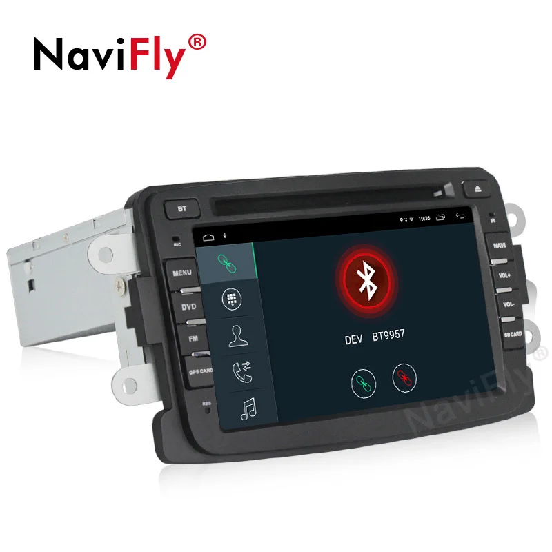 Flash Deal NaviFly 2G+32G Android 9.1 GPS DVD Radio player for Dacia/Sandero/Duster/Renault/Captur/Lada/Xray 2/Logan 2 1 Din WIFI BT CANBUS 3