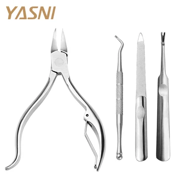 

4pcs/set Stainless Steel Nipper Cuticle Dead Skin Cutter Manicure Tool Cutter Clipper Nail File Dead Shovel Nail Art NT54