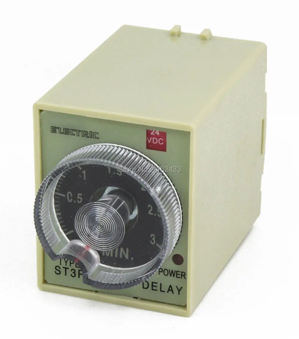 

ST3PF 3min off delay SPDT time relay AC 220V 110V AC/DC 24V 12V delay timer