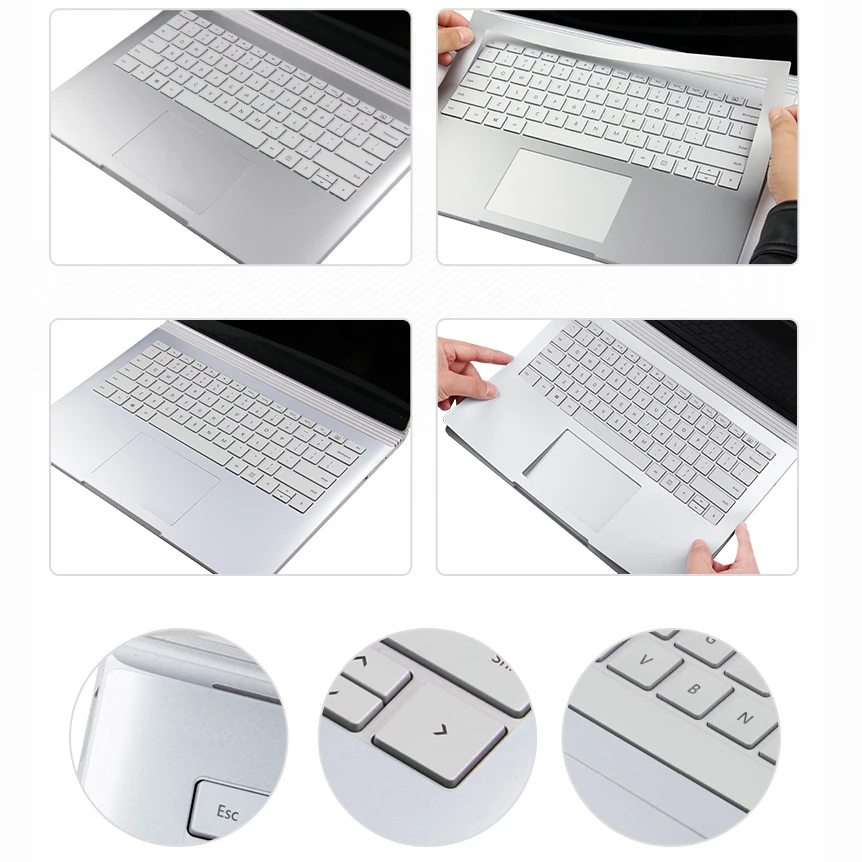 XSKN полноразмерные наклейки для Microsoft Surface Book съемный Сверхтонкий виниловый чехол
