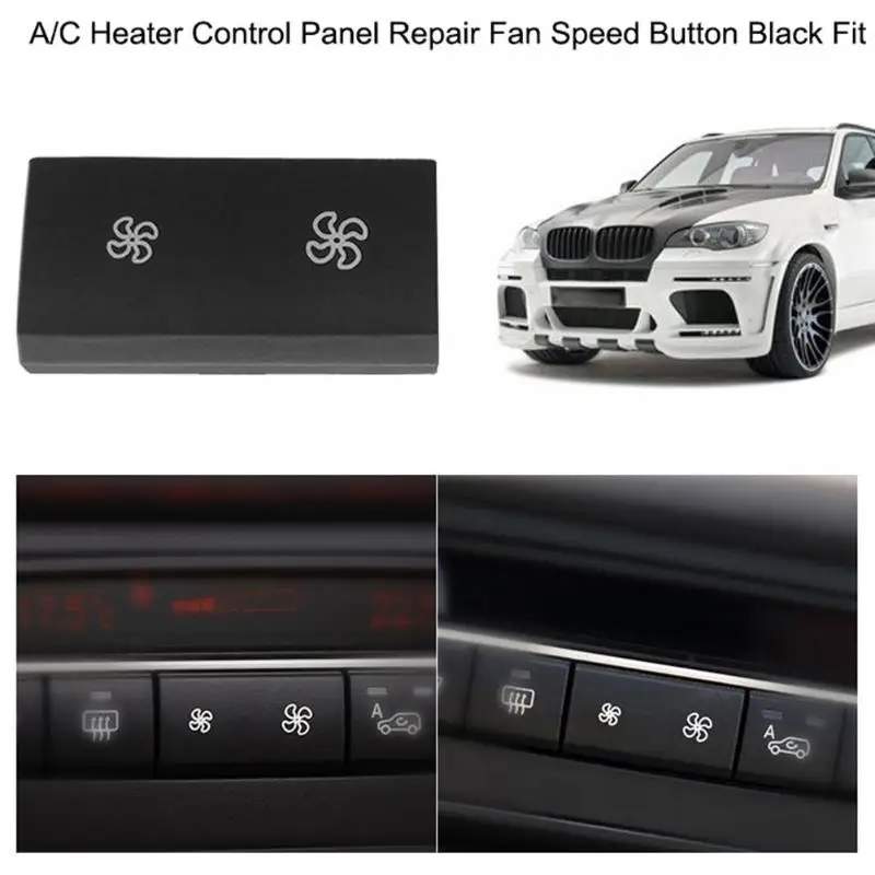 

Car A/C Heater Climate Air Conditioning Control Panel Fan Speed Button Cover for BMW X5 E70 X6 E71 Auto Interior Accessories