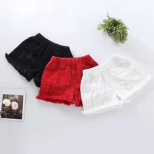 Детская одежда шорты для девочек летние шорты для маленьких девочек-подростков однотонные штаны для девочек, детские штаны 6, 8, 10, 12 лет