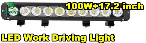 9~70V/100W LED Driving light LED work Light Bar led offroad light with Cree LED for Truck Trailer SUV technical vehicle ATV Boat