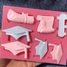 Высокое качество 1 шт Выпускной доктор форма шляпы силиконовая форма для помады декорирование тортов сахар формы для выпечки Форма для шоколада