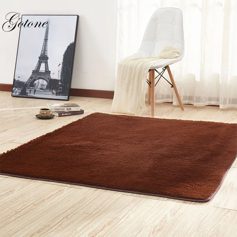 Plush Silky Carpet Mats Sofa Bedroom Living Room Bedside Anti-Slip Floor Hairy Carpets Bedroom Soft Seat Badroom Set Carpet  GT0016 (3)