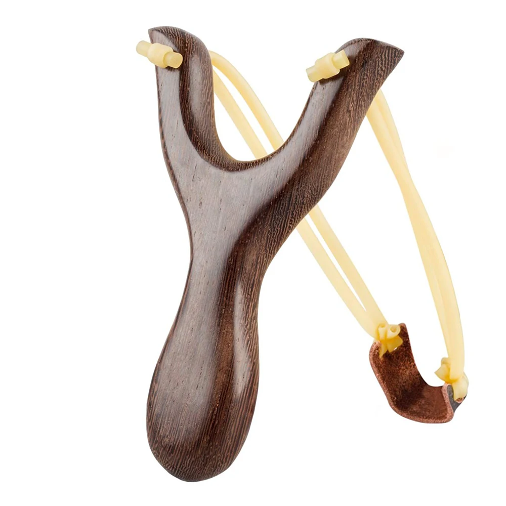 Solid Wooden Slingshot Toys with Classic Construction Hunting Slingshot