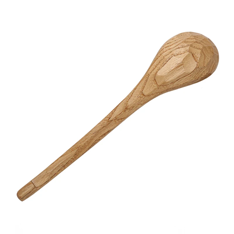 2Pcs Soup Spoon Set Large Wooden Spoon Long Handle Dinner Rice Cereal Spoon Tortoise Shell Wood Kitchen Spoon Scoop Tableware Wood Utensil Kitchen Accessories (3)