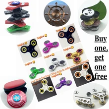 Купите один, получите один бесплатно! Халк руля Супермен Человек-паук Железный человек Капитан Америка панда Зажигалка светящаяся металлическая беспокойство EDC Спиннер