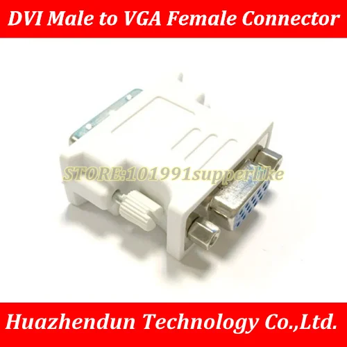 Бесплатная доставка 5 шт. DVI 24Pin + 5Pin мужской преобразовать в 15Pin VGA Женский адаптер конвертер для ПК HDTV для видео карты