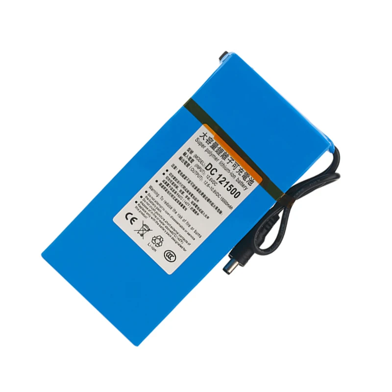 

Cncool DC 12V 15000MAH Rechargeable Portable Lithium Battery DC121500 DC 12V 15000mAh With US/EU Plug Drop shipping