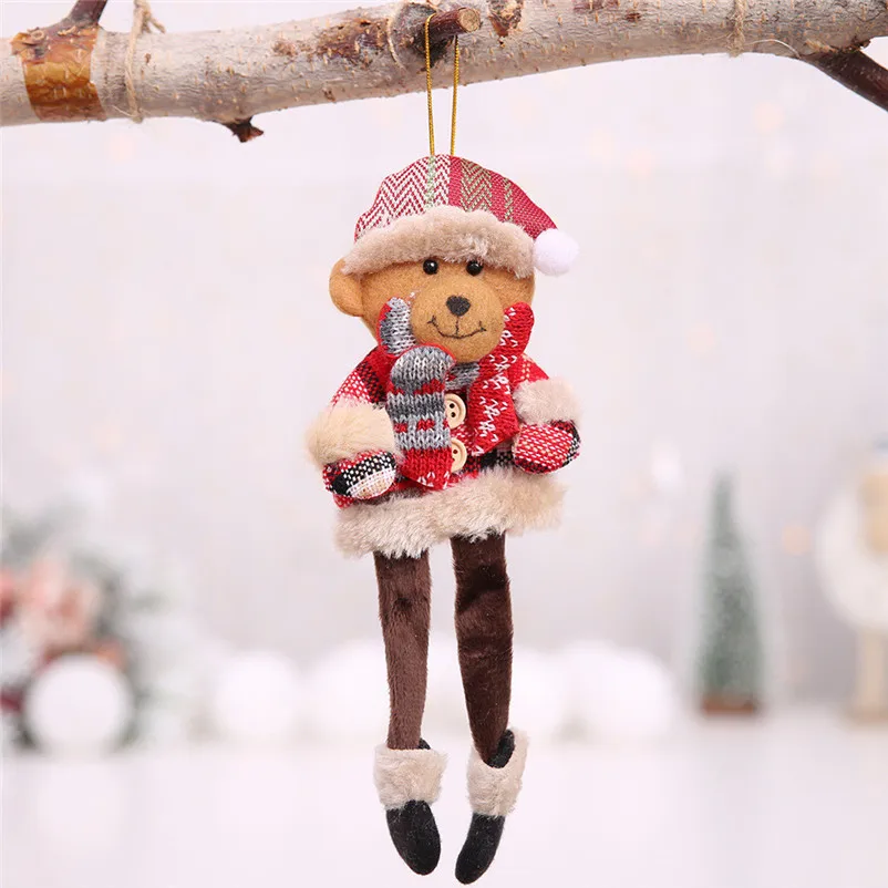  1 pcs Christmas Decoration Pendant Xmas Santa Claus Gifts Home Decor Ornament Wall Decor for home 2018 new arrival #3o25 (2)