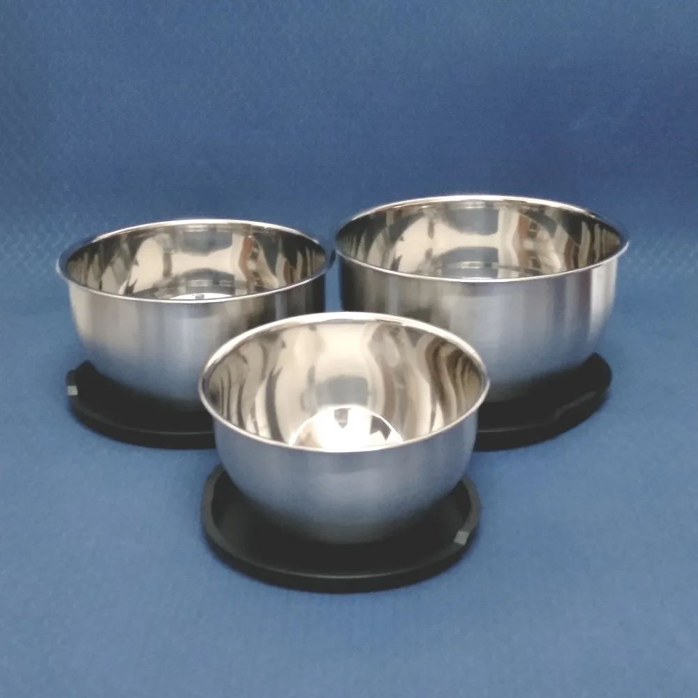 Миска для перемешивания S/3 из нержавеющей стали с крышкой (2qt 2.5qt 3qt ) высокое