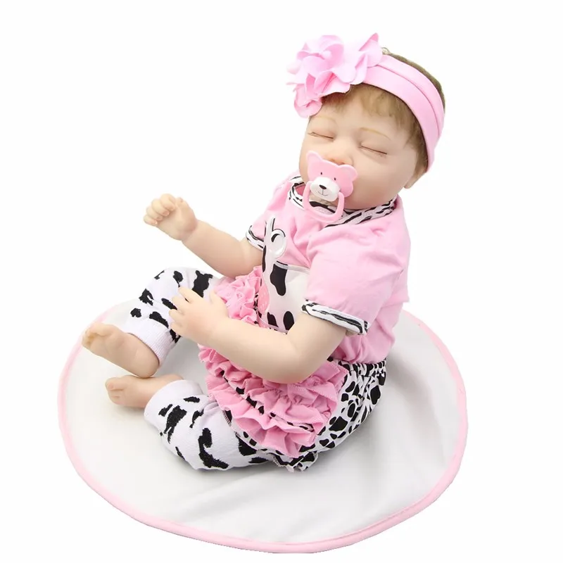 Ceny 22 Cal 55cm bebes Reborn miękkie silikonowe ręcznie robione lalki dla niemowląt