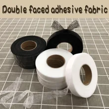 Один рулон цена size2cm* 70 метров двусторонняя клейкая подкладка ткань Вставить с высокая температура глажения ткань украшения