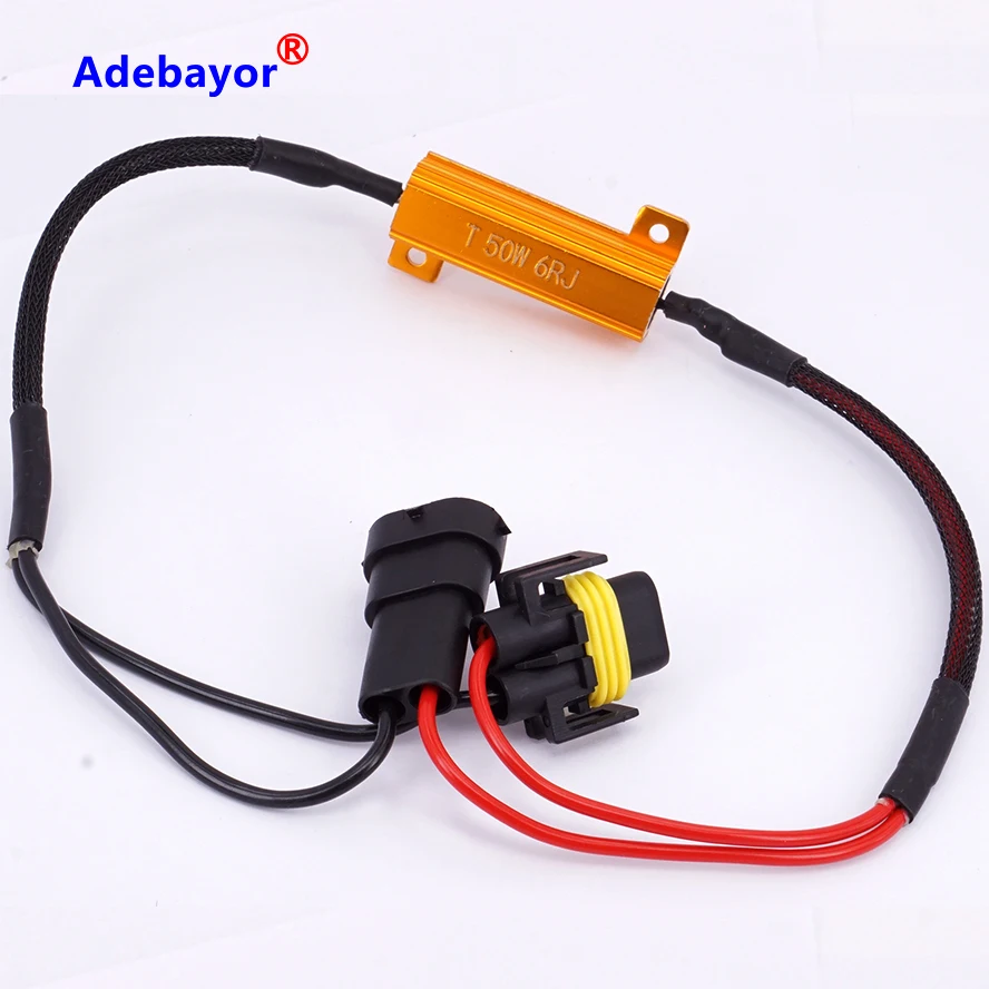 

1 pcs/lot H11 canbus LED Light Error Free Load Resistor 50W 6R Auto Accessries Warning balast Canceller Decoder