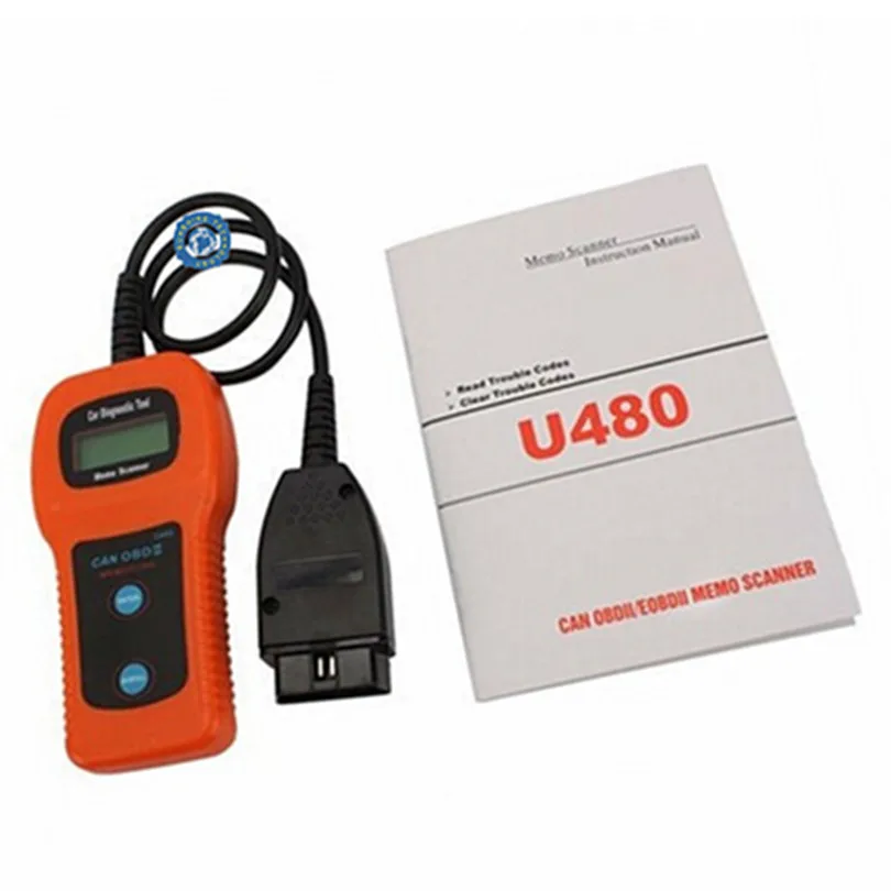 U480 OBD2 подключению CAN-шины/двигатель считыватель кода Memoscan U480 OBD2 OBDII автомобиля или Грузовик Авто для диагностики двигателя сканер