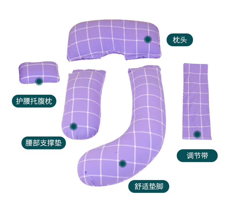 Подушка для беременных, поясная подушка для живота, многофункциональная u-образная подушка, подушка для сна, эргономичный дизайн, Подушка для беременных женщин, постельные принадлежности