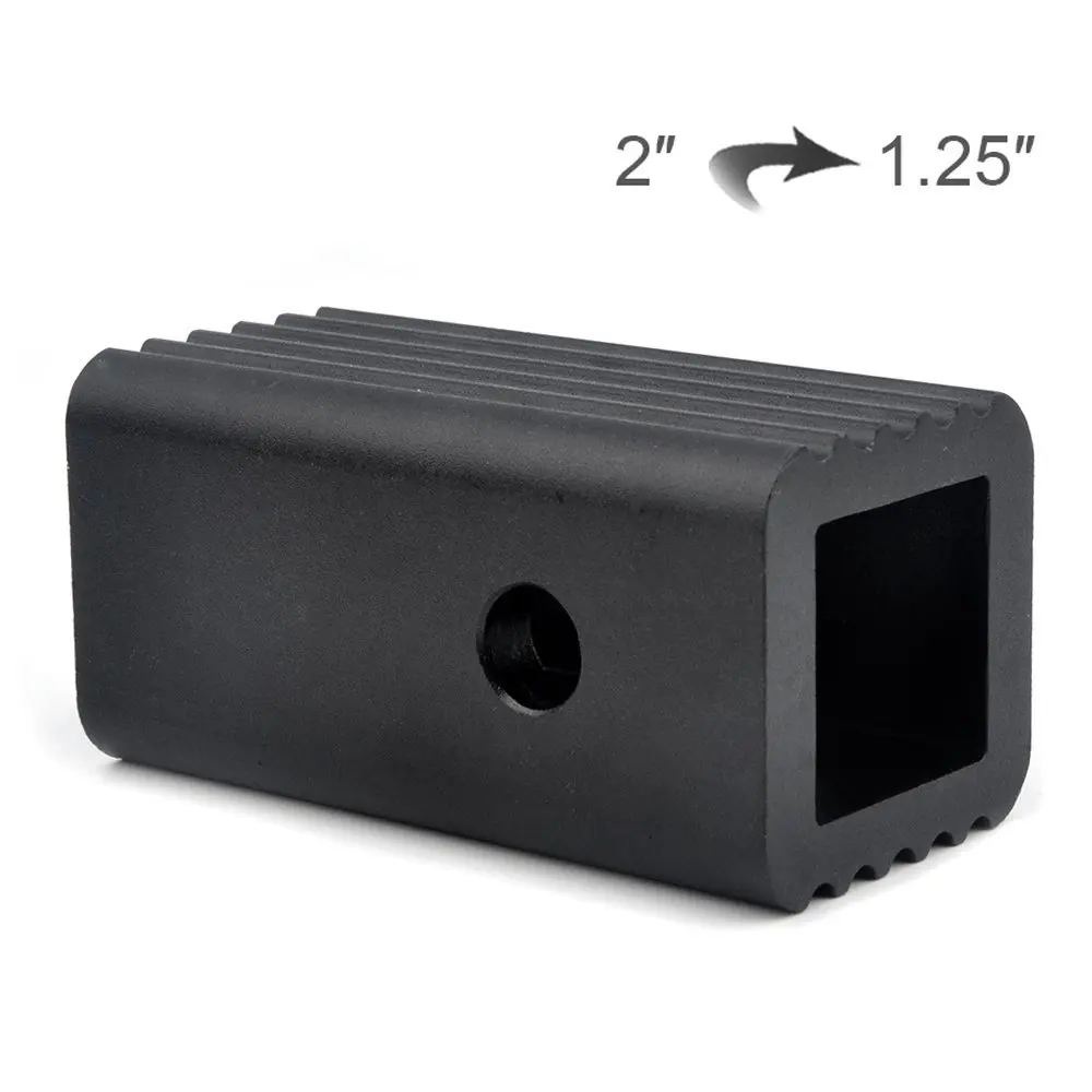 

KEMiMOTO 2" to 1-1/4" Receiver Hitch Adapter Insert Sleeve Mount Adapter 2" to 1.25'' Receiver Converter For Rv Car