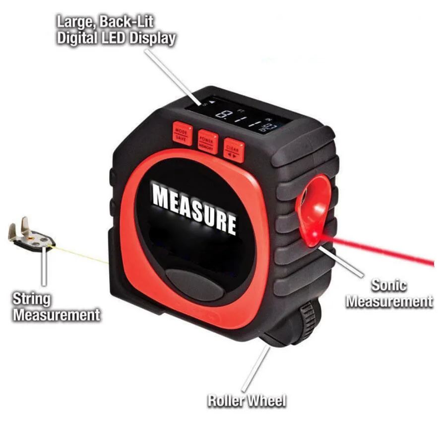 Measuring Tape Black 3 in 1 measuring tape measure Practical Jokes Toy