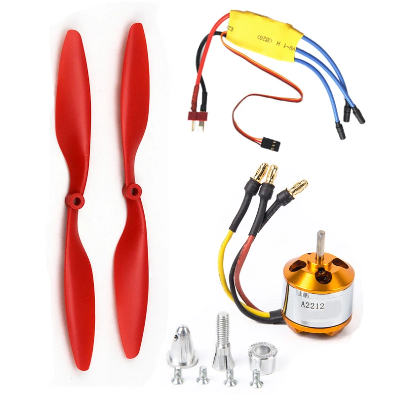 

A2212 2212 1000KV Brushless Outrunner Motor +30A ESC+1045 Propeller Quad-Rotor Set for RC Aircraft Multicopter
