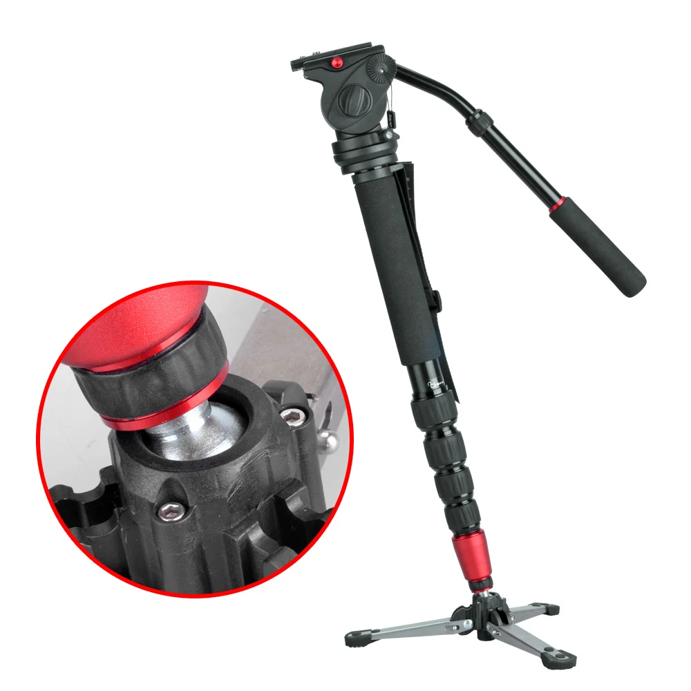  JIEYANG JY0506 JY0506B Aluminum Professional Video Monopod Tripod For Video Camera DSLR Camcorder &