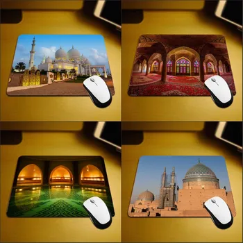 

Mairuige New Arrival Mosque Lesser Bairam Style Pattern Printing Mousepad Size for Muslim Believers and Lovers Pc Table Mat
