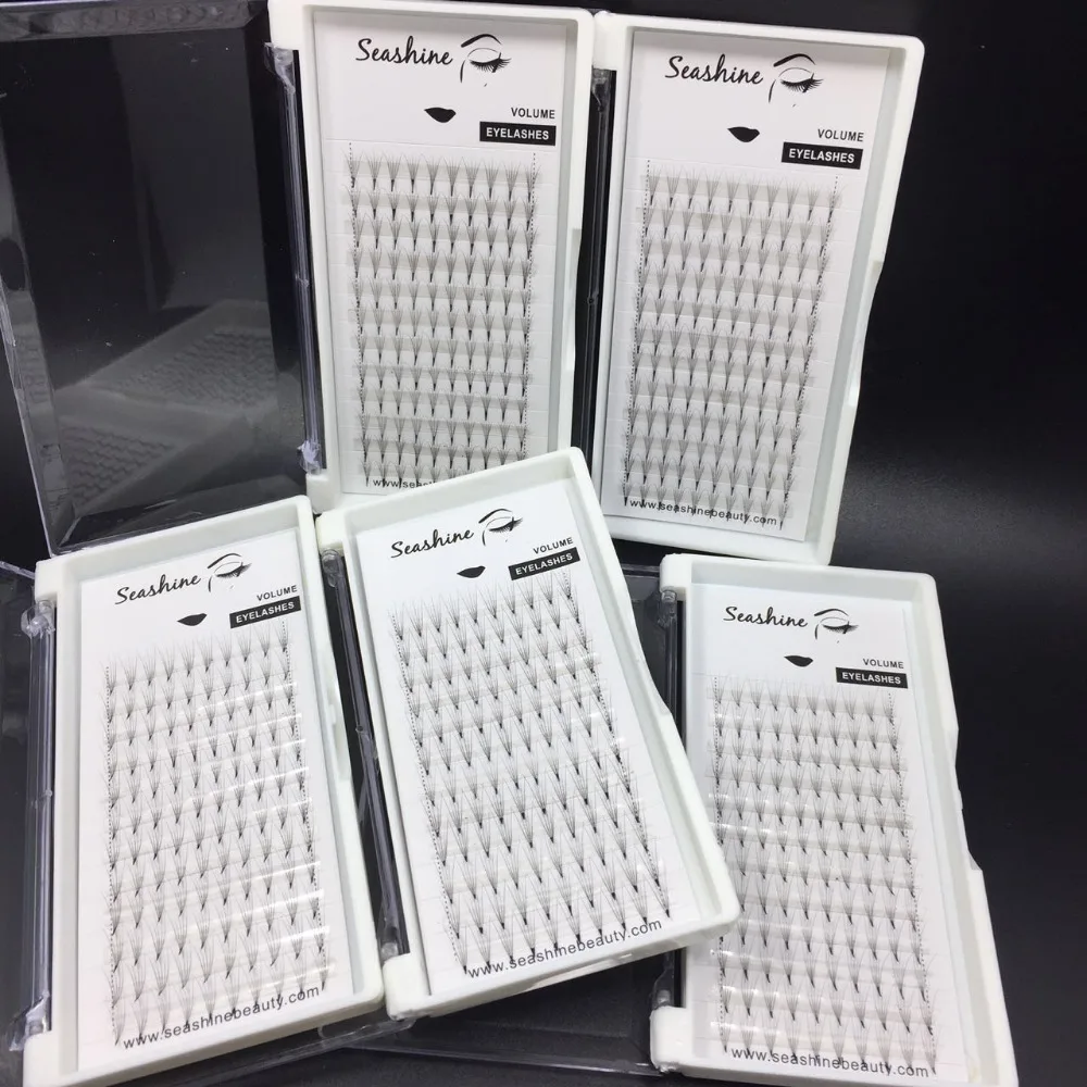 

10 trays/ lot5D individual eyelash 5D volume fans C D 0.07mm false eyelash extention 8-15mm handmade top quality factory price
