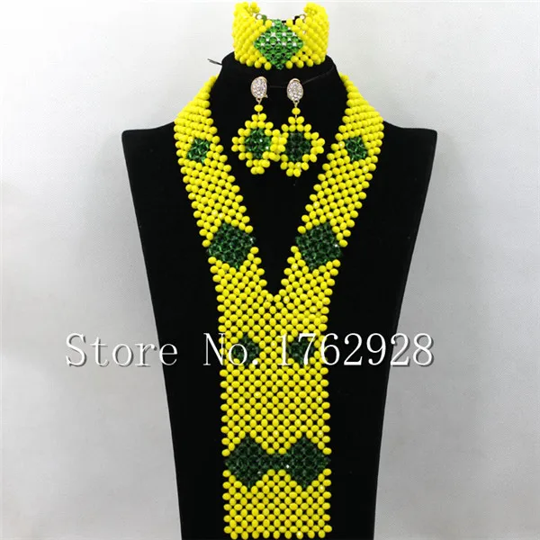Rare Hochzeit Afrikanischen набор "Жемчужина" Nigerianischen Kostum Schmuck-набор ручной работы Perlen Schmuck Freies Verschiffen C001228