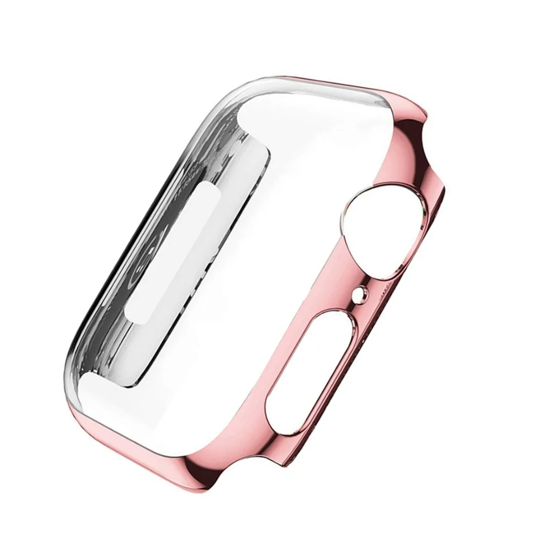 Screen Protective Case for Apple Watch Series 3/4 iwatch band 38mm/40mm/42mm/44mm Shatter-Resistant Shell Frame Protector