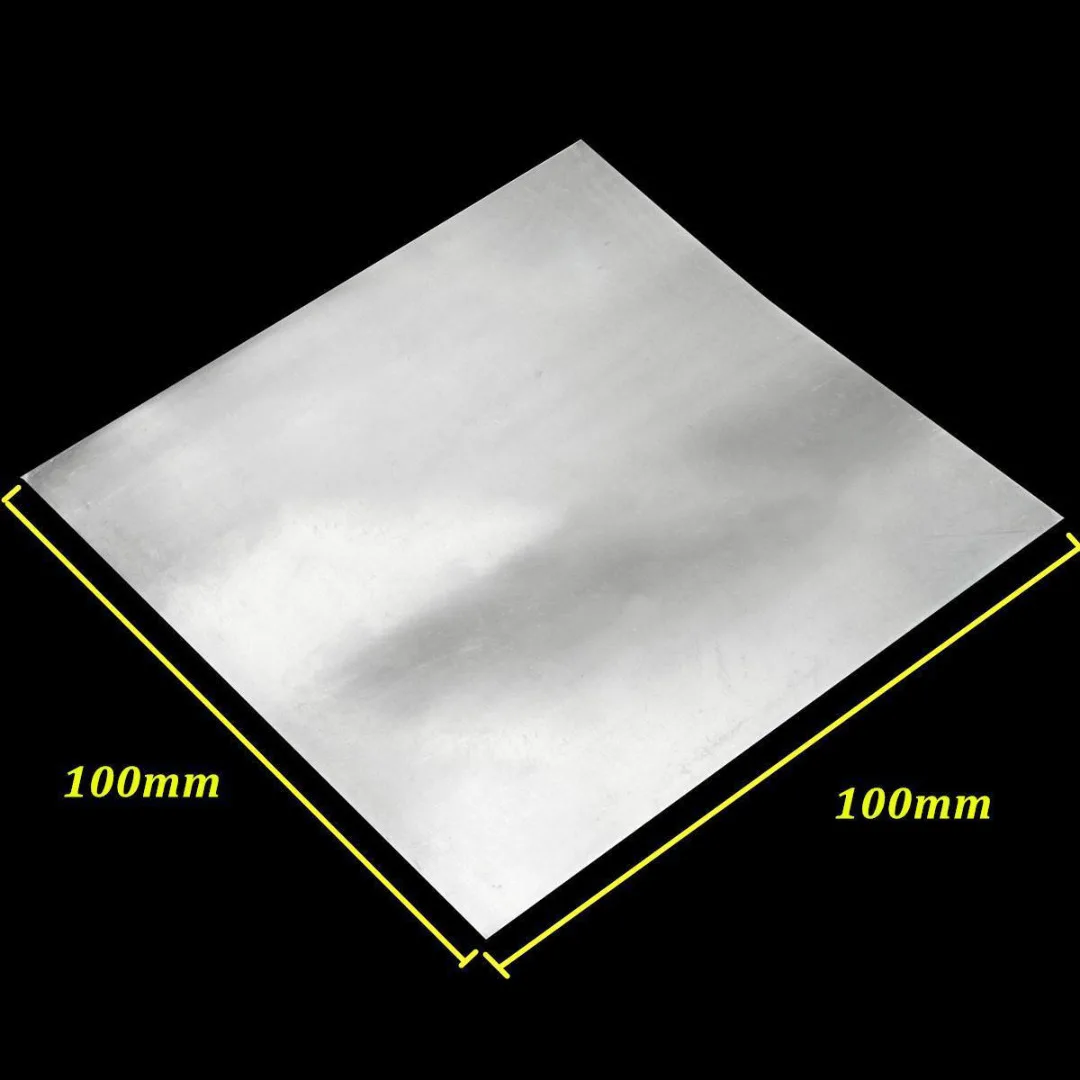 1pc High Purity Zinc Zn Sheet Plate Metal Foil 100x100x0.5mm For