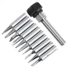 10 шт./компл. без примесей свинца и медный припой паяльников 900M-T для 936, 937, 938, 969, 8586, 852D aoldering переработанные станции