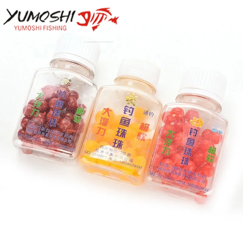 

Vivid-worlD YUMOSHI 3 Box/set 3 Flavor 50Pcs/Box Carp Bait Floating Fishing Lure 9 mm Carp Fishing Feeder Artificial Baits