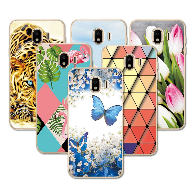 

Butterfly Heart For Samsung J4 J6 Plus 2018 Case Cover J3 J5 J6 2016 2017 Phone Bags J330F J530F Capa Fundas J8 2018 Cases