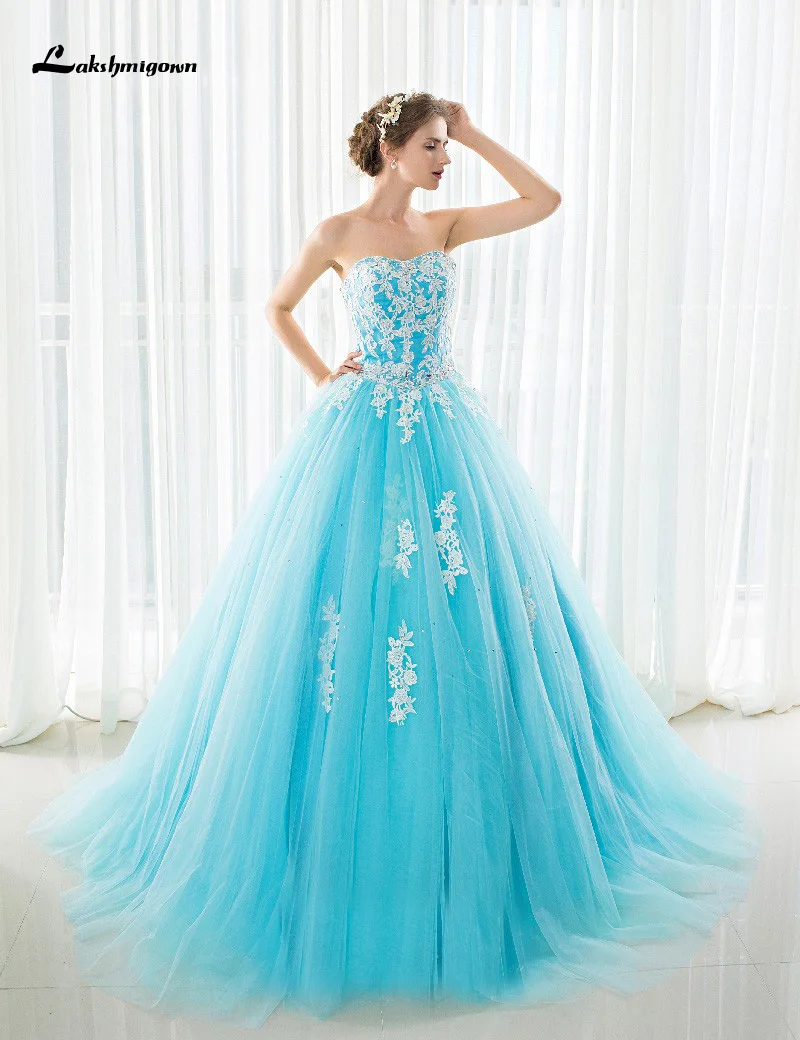 Modest Strapless Ball Gown font b Wedding b font font b Dress b font With Court