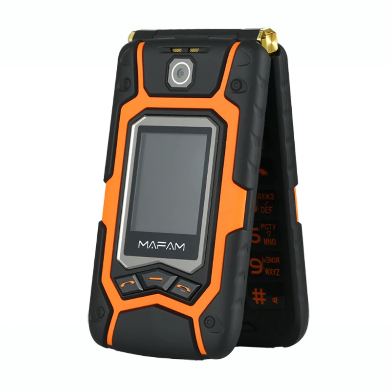 

MAFAM Flip phone double dual Screen Dual SIM Card one-key dial long standby FM big battery big sound unlocked mobile phone