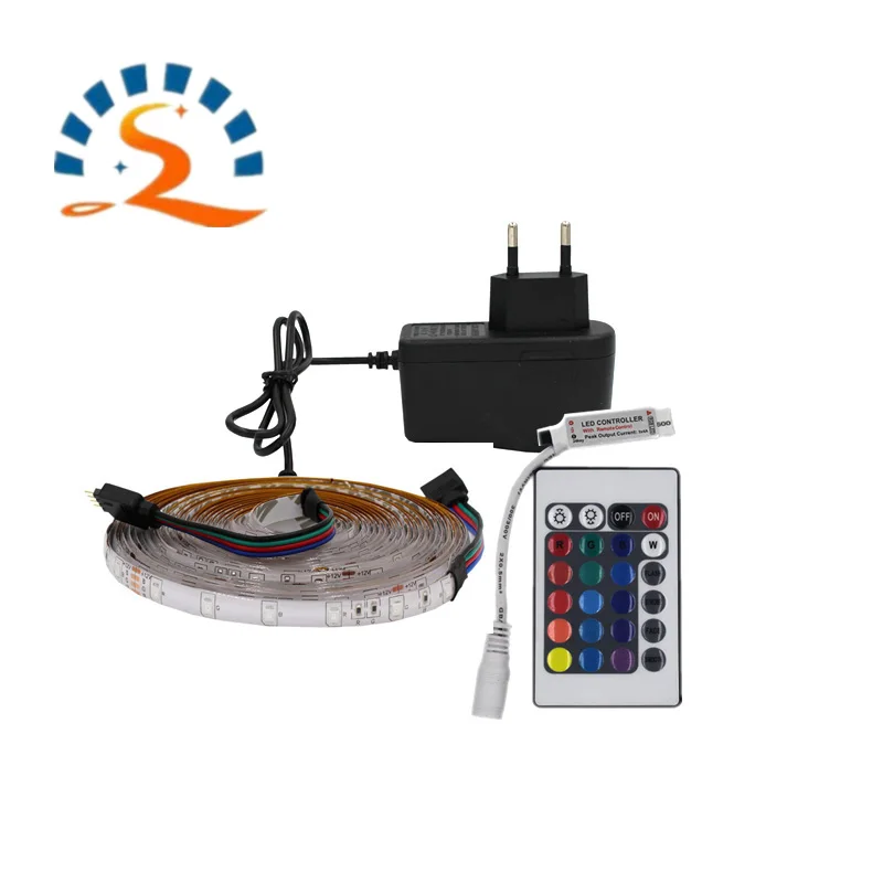 

2m3m5m2835LED Strip DC12V RGB Set Waterproof/Not Waterproof 44Key Controller blue green yellow red white warm white